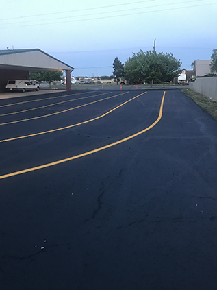 New Pavement Striping